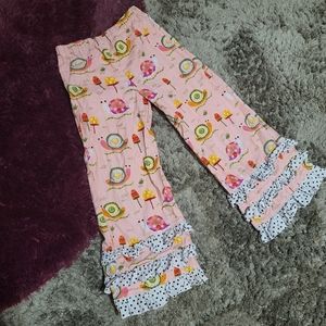 Pick 5 📦 Cotton Print Ruffle Pants Kids 6 6X